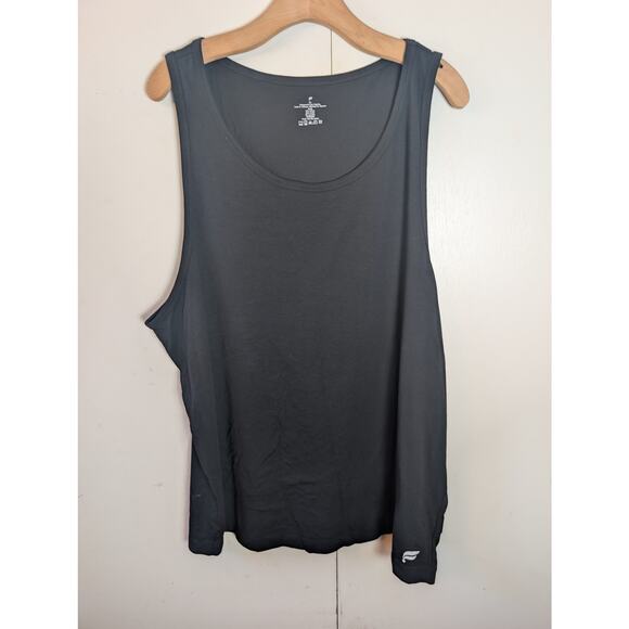 Fabletics The 24-7 Black Ribbed Tank 2XL - Picture 8 of 11